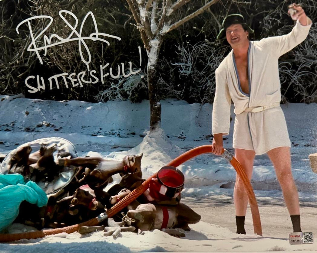 Randy Quaid Signed 11x14 Photo w/ "Shitters Full" Inscription - TriStar COA